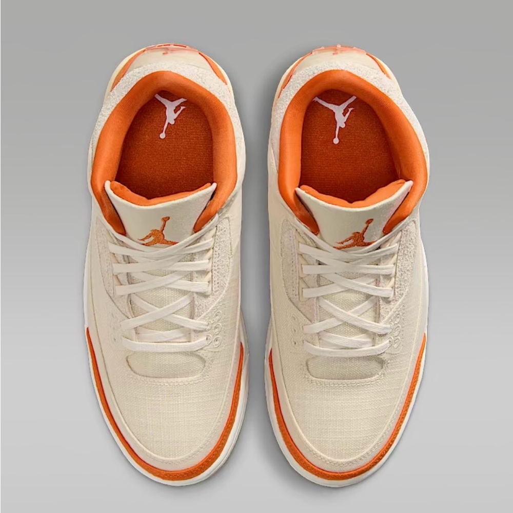 Jordan Men's Sneakers in White and Orange